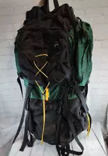 Large Cabela's Hiking Backpack Internal Frame Waist Strap Green Black Camping