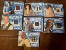 SUPERMAN RETURNS Topps Memorabilia, Costume Card Lot 7 Superman, Lois, Perry