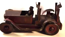 ANTIQUE PRESSED STEEL RED FRICTION FIRE TRUCK