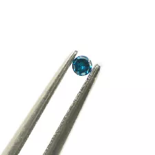 Loose Round Cut Diamond 0.01 Carat Blue SI2/3 Natural For Halo Ring Enhanced