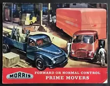 MORRIS PRIME MOVERS TRUCKS Sales Brochure Aug 1958 #5840 FORWARD/NORMAL CONTROL