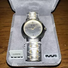 Vintage Bill Blass Gold And Silver Tone Quartz Watch - Rare And On Sale!