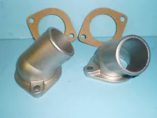 1949 1950 1951 1952 1953 Ford Flathead V8 Water Necks Stainless Larger Dia. Hose