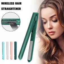 Wireless Mini Portable Hair Straightener for Straight and Curling Dua Sale