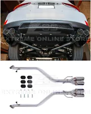 For 17-20 Lexus IS200t IS300 IS350 Muffler Delete Axle Back Quad Tips Exhaust