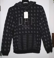 GAP x DAP Dapper Dan Harlem Logo Hoodie NEW Size Medium - Limited Edition