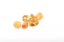 Yellow Natural Citrine 6x4mm Oval Cut Loose Gemstone for sale lot - 5 Pieces