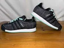 Adidas Sneaker Athletic Samoa W Black Tiff Blue Aqua Q16189 Size 8.5