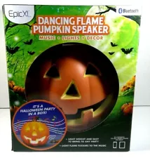 EpicXL Halloween Dancing Flame Pumpkin Lantern Bluetooth LED Lightup Speaker