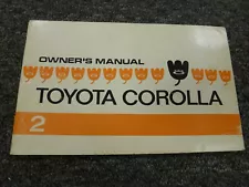 1969-1972 Toyota Corolla Coupe Wagon Owner Owner's Manual User Guide 1970 1971