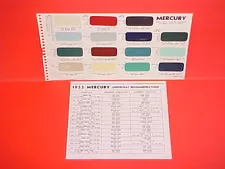 1954 1955 MERCURY MONTEREY CUSTOM MONTCLAIR CONVERTIBLE MEDALIST PAINT CHIPS SW