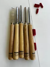 Shopsmith Wood Turning 5 Lathe Chisels Set Never Used Tools Woodworking