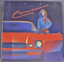 1981 Chevrolet Camaro Brochure Z28 Berlinetta Sport Coupe Excellent Original 81