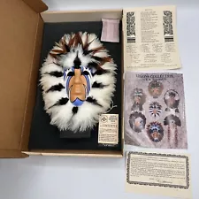 Shaman's Medicine Mask Native American The Comforter R.W. Adamson COA Signed 15"