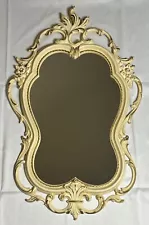 Vintage French Provincial Syroco Wall Mirror 31"x19.25" Hollywood Regency