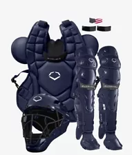 EVOSHIELD WB5744403AD G2S Baseball Catcher's Protective Gear Kit NAVY Adult