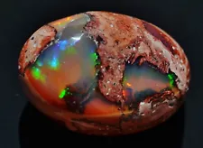 MEXICAN JEWELRY STONE 100% NATURAL MATRIX FIRE OPAL MULTI COLORS GEMSTONE