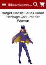 Batgirl Grand Heritage Adult Womens Costume Purple Cosplay Rubies Size Small