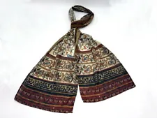 Persian art small Shawl Cotton |Handmade | Middle eastern unisex | Handkerchief