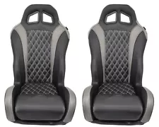 Pair of Grey Carbon Edition Daytona Seats-2016+ Polaris General