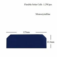 Solar Panel Cell Flexible Mono Crystalline Silicon Durable High Efficiency Power