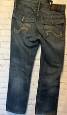 Rock & Republic Men's Denim Jeans Neil Straight Leg Relax Fit Size 32×30