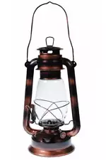 Hurricane Kerosene Oil Lantern Emergency Hanging Light Lamp - Brass 12 Inches