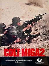 Colt M16 Poster, ORIGINAL! c. 1980s.