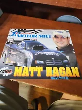 NHRA DRAG RACING MATT HAGAN SHELOR MOTOR MILE MOPAR HANDOUT CARD