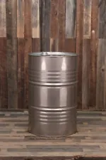 55 Gallon Stainless Steel Drum Barrel Closed Top Used