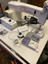 HQ Handi Quilter Sweet Sixteen Sit Down Longarm Quilting Machine with Table