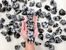 RAW SNOWFLAKE OBSIDIAN CRYSTAL STONES BULK ROUGH MINERALS GEMSTONES HEALING ROCK