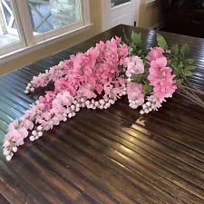 Ashland Pink Wisteria Glycine Rose Long Artificial Floral Stems - 4