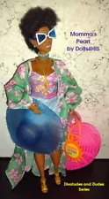 OOAK Redressed/Restyled 12" Maya Angelou Barbie Fashion Doll