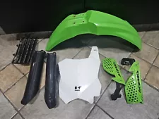 OEM KAWASAKI PLASTICS w/ ACERBIS HAND GUARDS