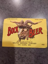 New ListingIRTP WALTER BOCK BEER BOTTLE 12 OZ LABEL WALTER BREWING CO EAU CLAIRE WI