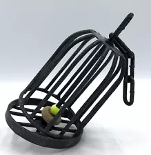 Parrot Foraging Cage Powder Coated Iron Heavy Duty Hanging Refillable 8" Med Lg