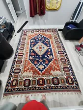 Designer Hand Woven Turkish Rug KNOTTED SPUN WOOL 10ft x 7 ft