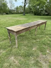 1880s Harvest Table Country Farmhouse Kitchen Dining Primitive Store Counter