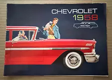 Original 1958 CHEVROLET Station Wagon Dealer Sales Brochure Nomad Brookwood