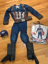 NIP Captain America Civil War Child Costume Boys Large 12 14 Age 8 10 Dress Up