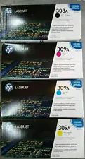 2 Sets Factory Sealed HP Q2670A Q2671A Q2672A Q2673A Toner Cartridges 308A 309A