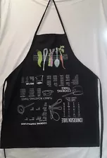 Funny Apron Upside Down Cooking Cheat Sheet Black Adult Bib Apron Made In USA