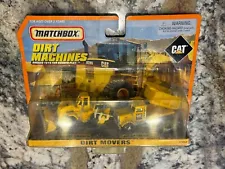 1998 Matchbox Dirt Machines Caterpillar Cat Dirt Movers #32954 Dump Truck Loader