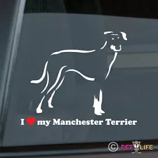 I Love My Manchester Terrier Sticker Die Cut Vinyl