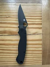 Spyderco Paramilitary 2 DLC S45VN Blade Black G10 Scales C81GPBK2 Factory 2nd