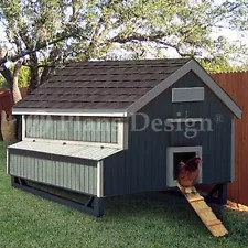 5'x6' Gable Chicken / Hen House / Coop Plans, 90506MG