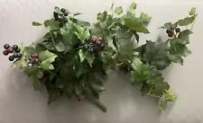 vineyardy Artificial Grapevine Greenery With Grapes