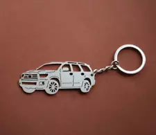 Fits for Toyota Sequoia Keychain Metal Accessory Gift for Car Tuning