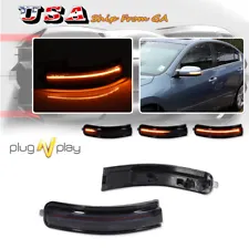 Smoke Sequential Amber LED Side Mirror Turn Signal Light For 09-14 Nissan Maxima (For: 2009 Nissan Maxima)